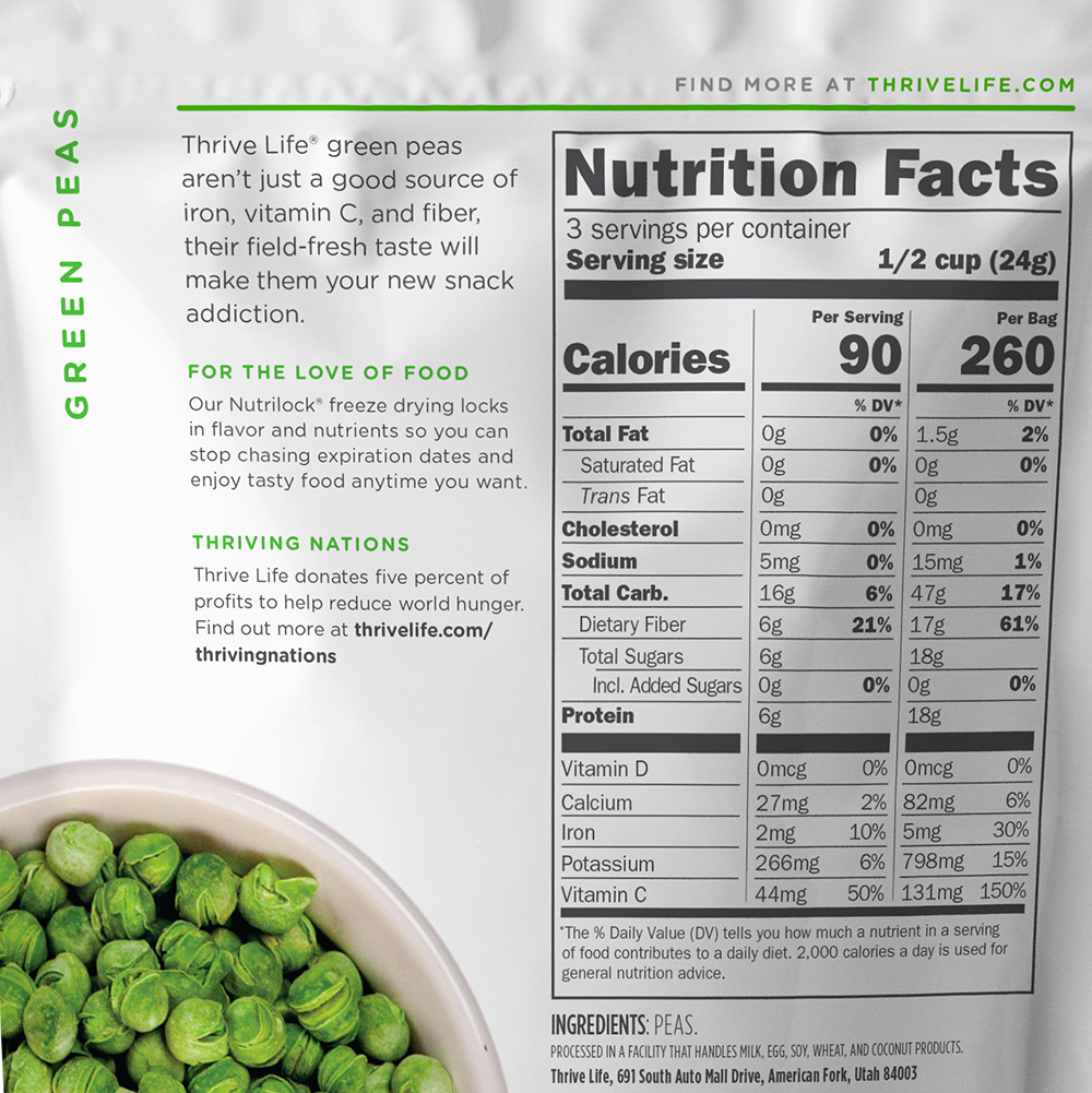 Green Peas Snackies Pouch