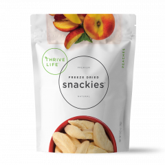 Peaches - Freeze Dried - Snackies Pouch