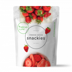 Strawberries - Freeze Dried - Snackies Pouch