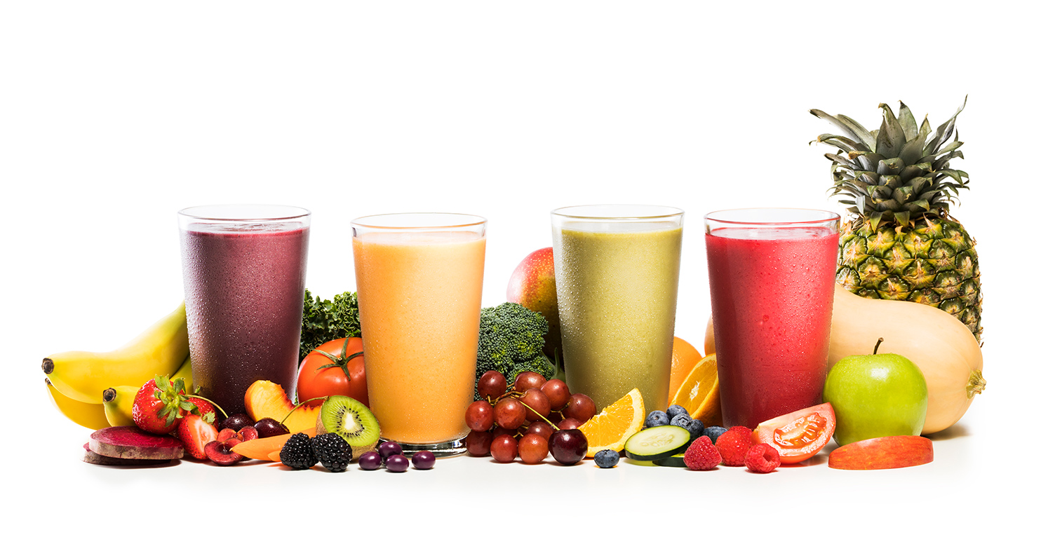 4 Blends. 26 whole fruits and vegetables.